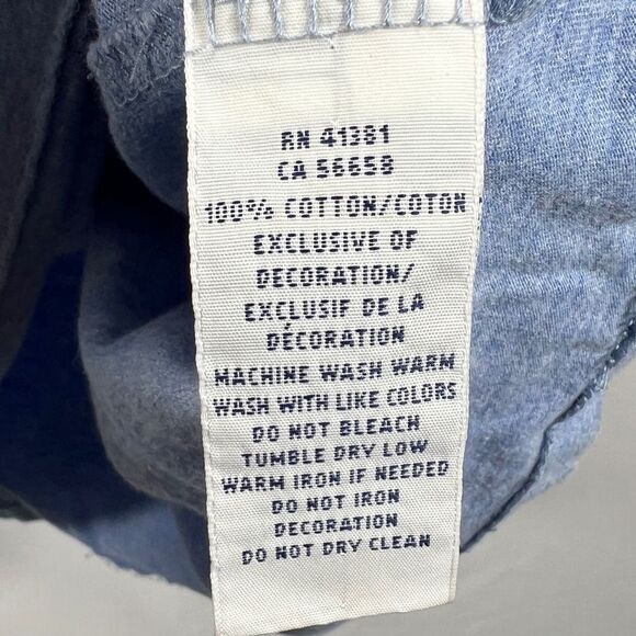 Polo by Ralph Lauren Mens Heather Blue V-Neck Tee 0646 - Picture 6 of 10